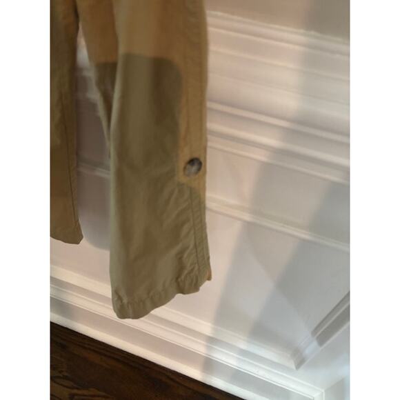 Banana Republic Jumpsuit Romper Tie Waist Womens XS Finley Poplin Camel - Picture 6 of 10